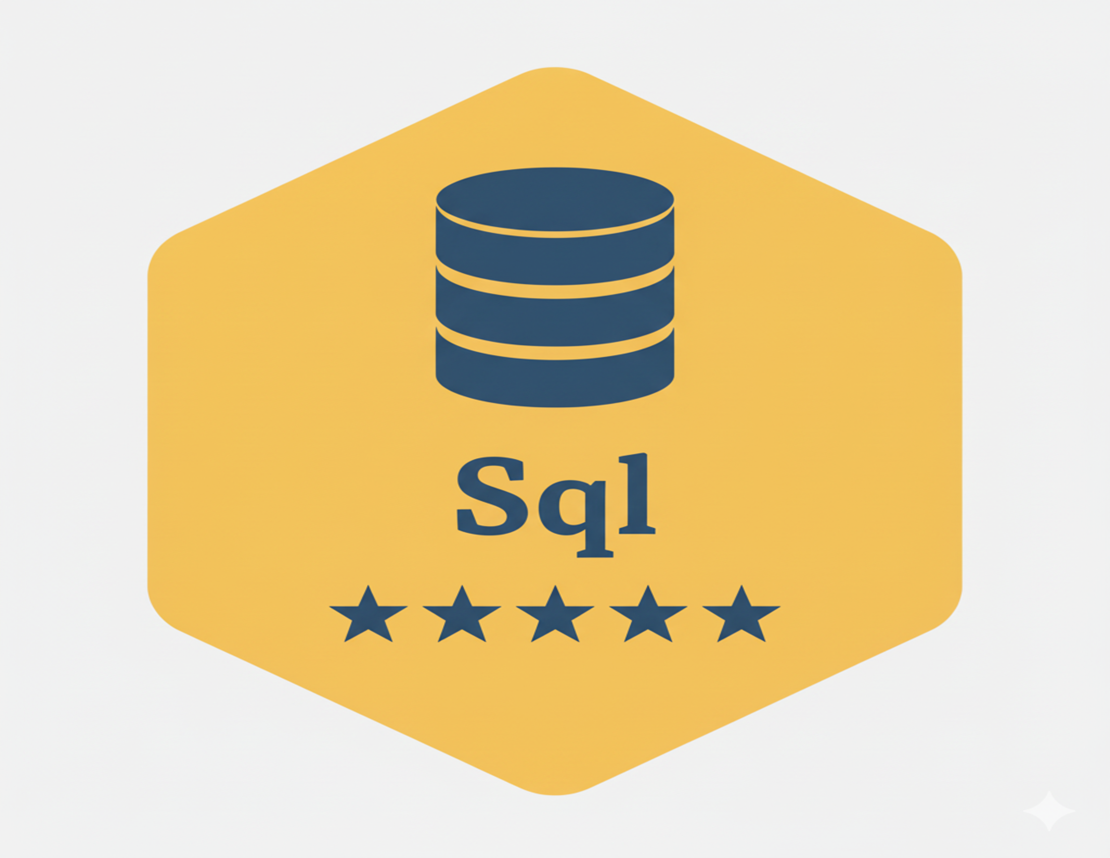 SQL 5 Star Gold Badge